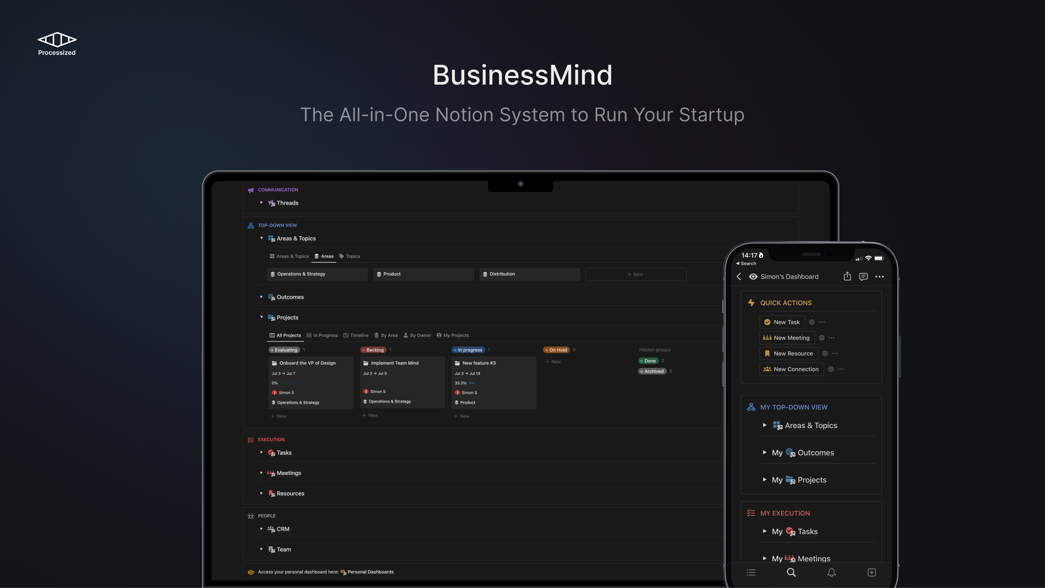 Notion Business Mind Template Screenshot