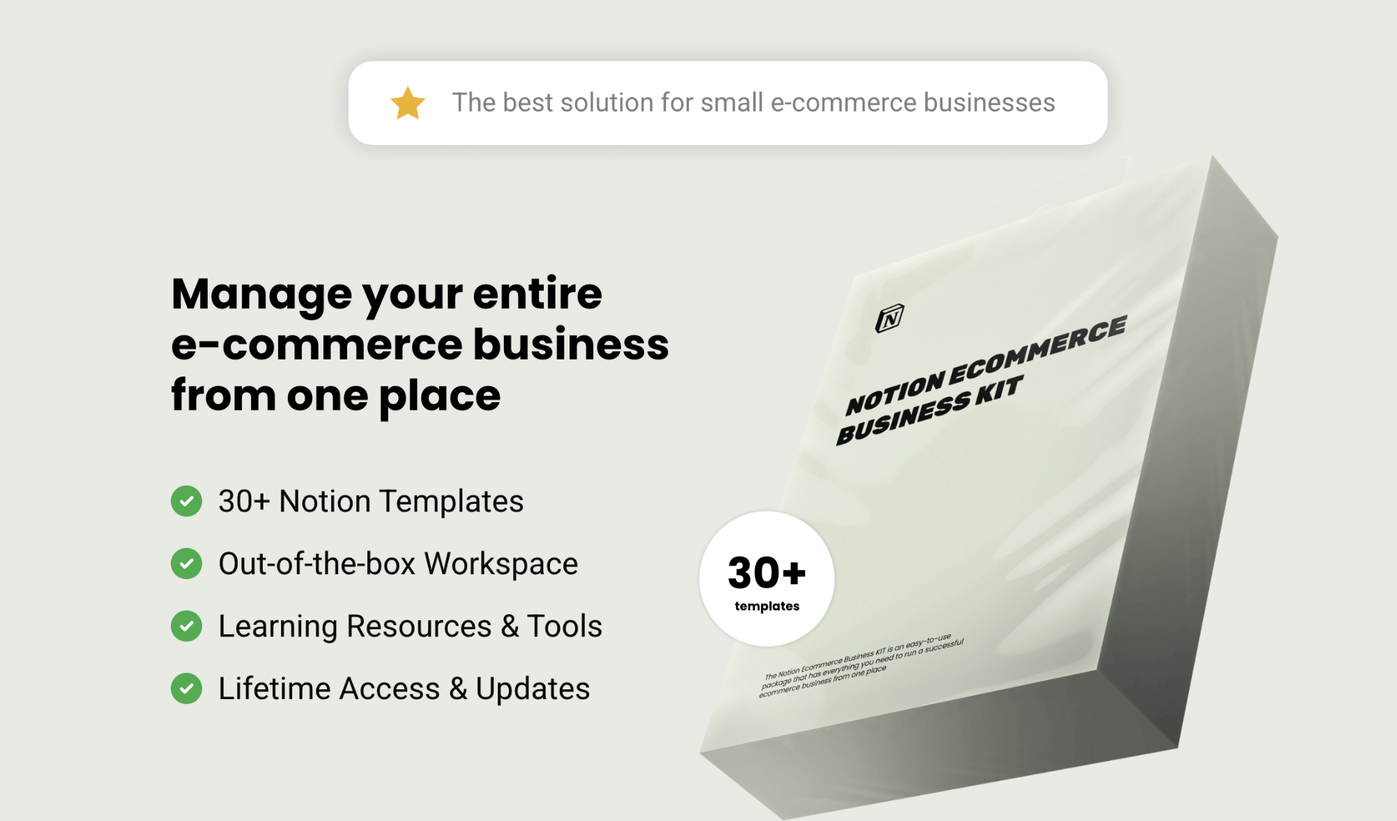 Notion Ecommerce Business Template