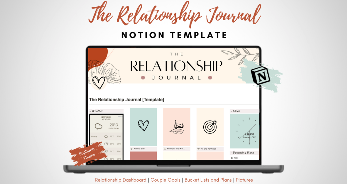 Relationship Journal Euphoria Theme
