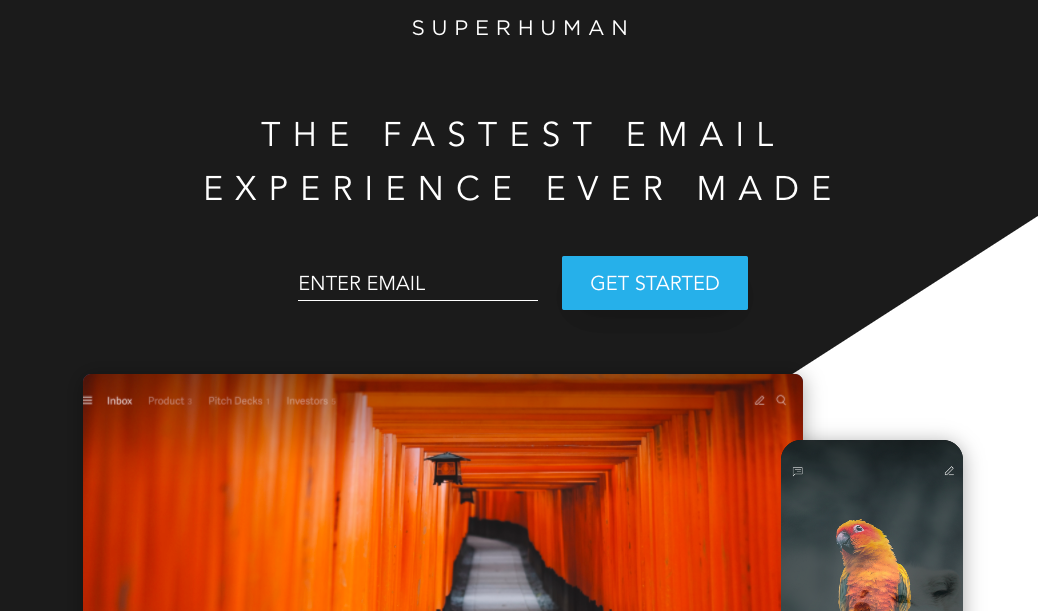 Supehuman Homepage Screenshot